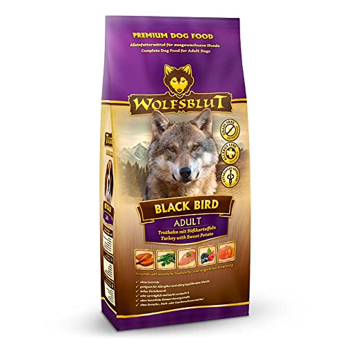 Wolfsblut Black Bird Hundefutter für ausgewachsene Hunde, 12,5 kg von Wolfsblut