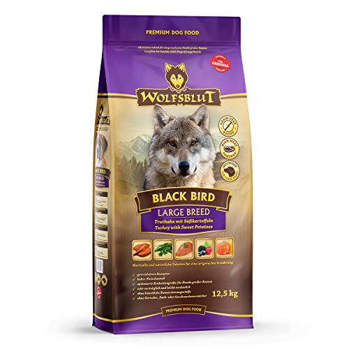 Wolfsblut - Black Bird Large Breed - 12,5 kg - Truthahn - Trockenfutter - Hundefutter - Getreidefrei von Wolfsblut