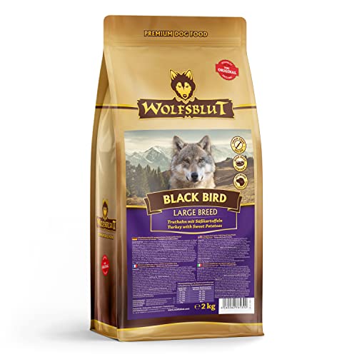 Wolfsblut - Black Bird Large Breed - 2 kg - Truthahn - Trockenfutter - Hundefutter - Getreidefrei von Wolfsblut