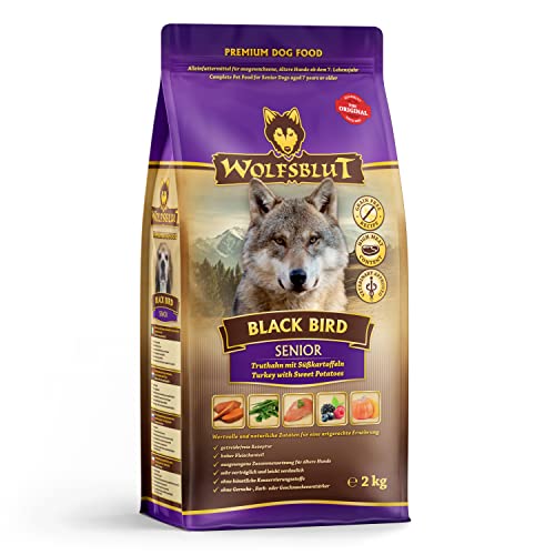 Wolfsblut - Black Bird Senior - 2 kg - Truthahn - Trockenfutter - Hundefutter - Getreidefrei von Wolfsblut