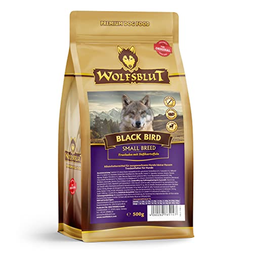 Wolfsblut - Black Bird Small Breed - 500 g - Truthahn - Trockenfutter - Hundefutter - Getreidefrei von Wolfsblut