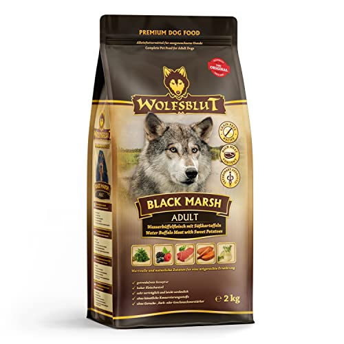 Wolfsblut - Black Marsh - 2 kg - Wasserbüffel - Trockenfutter - Hundefutter - Getreidefrei von Wolfsblut