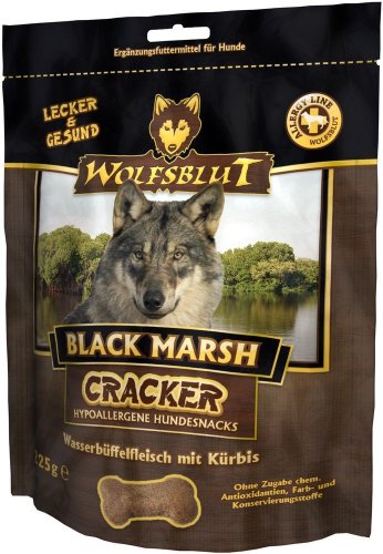 Wolfsblut - Black Marsh Cracker - 225 g - Wasserbüffel - Snack - Hundefutter - Getreidefrei von Wolfsblut