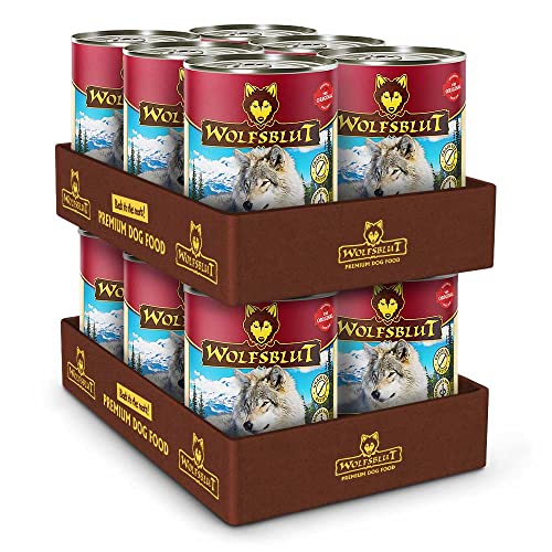 Wolfsblut - Blue Mountain - 12 x 395 g - Wildfleisch - Nassfutter - Hundefutter - Getreidefrei von Wolfsblut