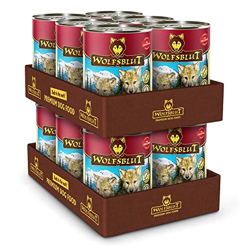 Wolfsblut - Blue Mountain Puppy - 12 x 395 g - Wildfleisch - Nassfutter - Hundefutter - Getreidefrei von Wolfsblut