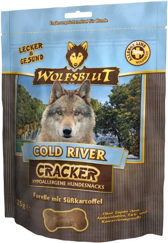 Wolfsblut - Cold River Cracker - 225 g - Forelle - Snack - Hundefutter - Getreidefrei von Wolfsblut