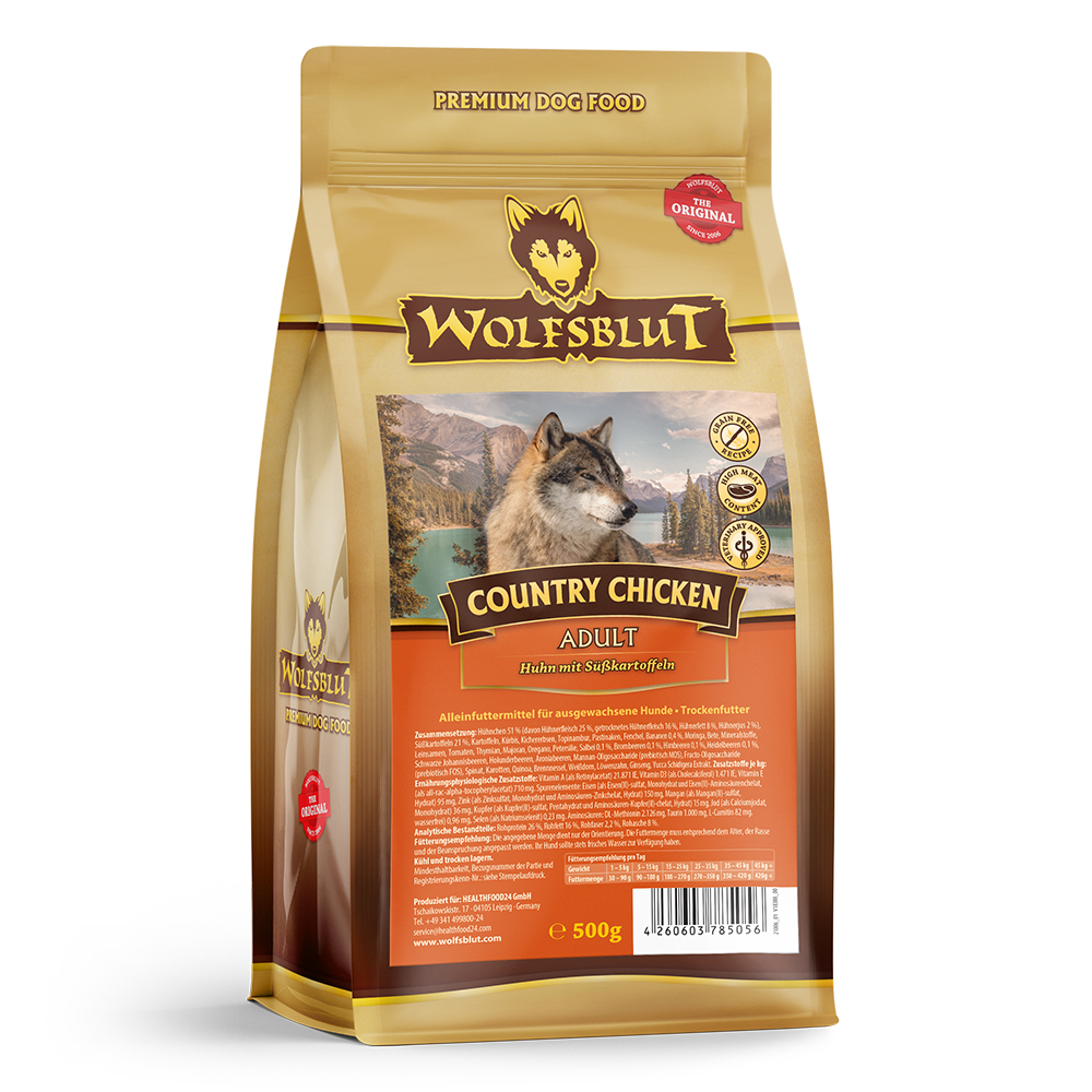 Wolfsblut | Country Chicken | Adult | 4 x 500 g von Wolfsblut