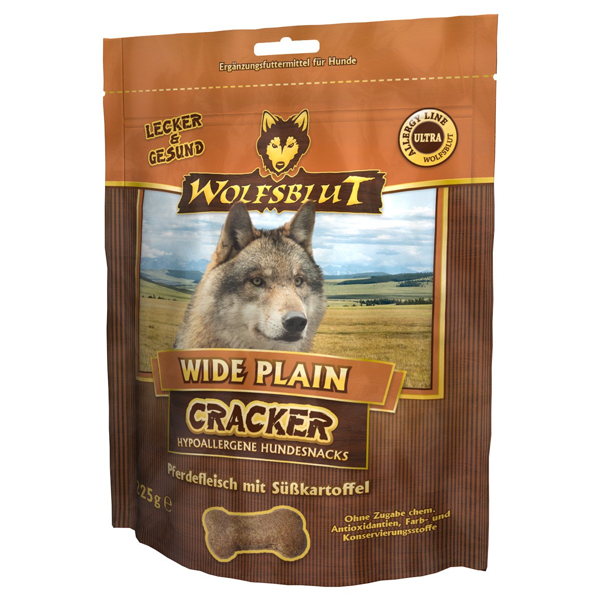 Wolfsblut Cracker Wide Plain Pferd & Süßkartoffel 225g von Wolfsblut