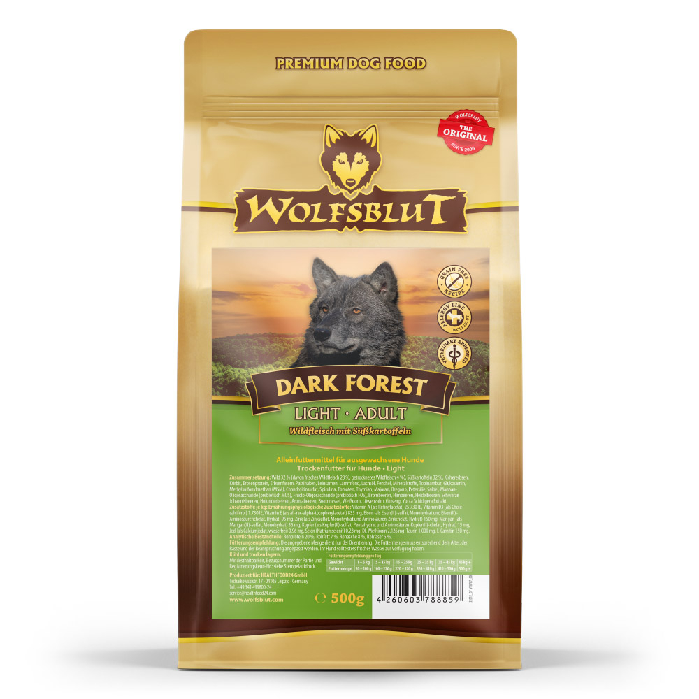 Wolfsblut | Dark Forest | Light | 4 x 500 g von Wolfsblut