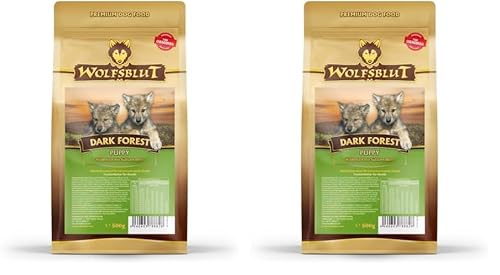 Wolfsblut Dark Forest Puppy Hundefutter mit Jagdfleisch und Süßkartoffeln für Welpen und Junghunde (Packung mit 2) von Wolfsblut