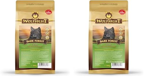 Wolfsblut Dark Forest Senior Hundefutter mit Jagdfleisch und Süßkartoffeln für Senioren ab 7 Jahren (Packung mit 2) von Wolfsblut