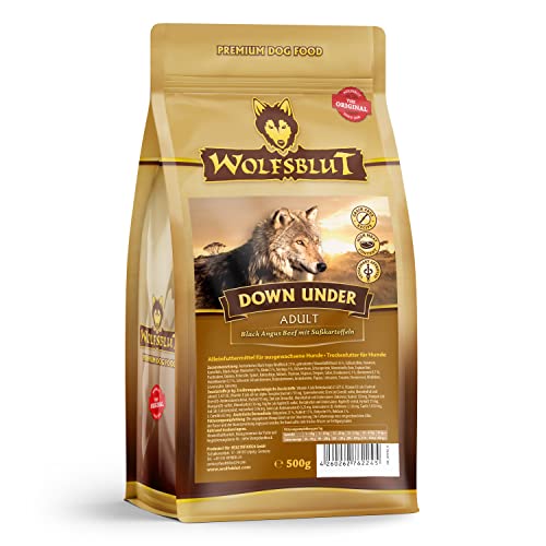 Wolfsblut - Down Under - 500 g - Black Angus Beef - Trockenfutter - Hundefutter - Getreidefrei von Wolfsblut