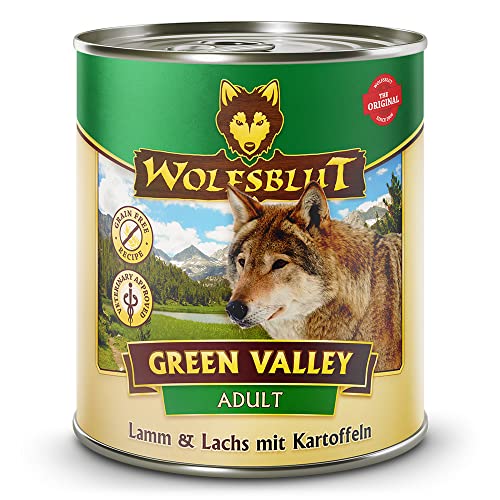 Wolfsblut - Green Valley - 6 x 800 g - Lamm und Lachs - Nassfutter - Hundefutter - Getreidefrei von Wolfsblut