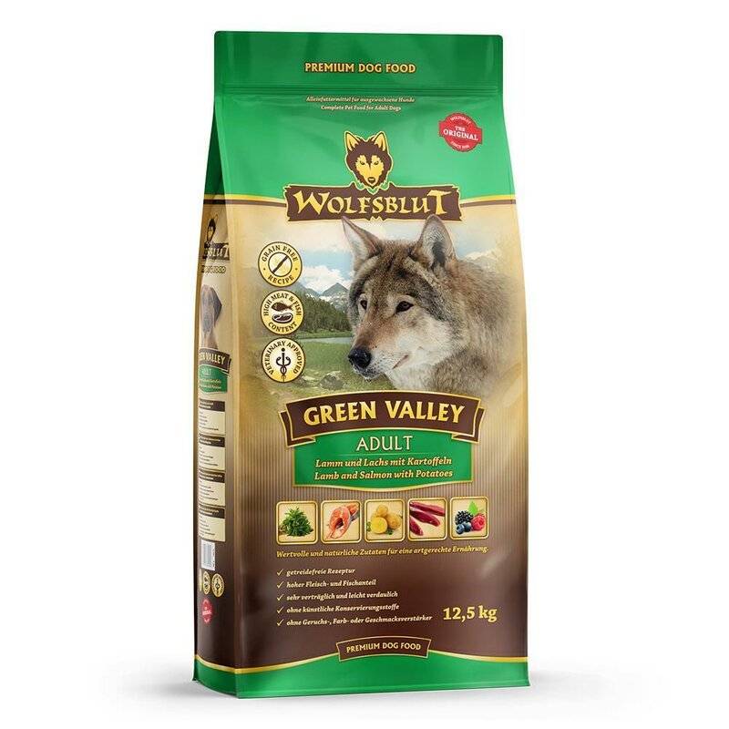 Wolfsblut Green Valley - Sparpaket 2 x 12,5 kg (5,56 € pro 1 kg) von Wolfsblut