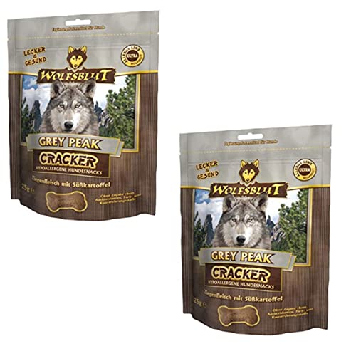 Wolfsblut - Grey Peak Cracker für Hunde - Ziege mit Süßkartoffel - Doppelpack - 2 x 225g von Wolfsblut