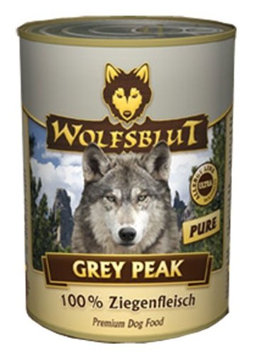 Wolfsblut - Grey Peak Pure - 6 x 395 g - Ziege - Nassfutter - Hundefutter - Getreidefrei von Wolfsblut