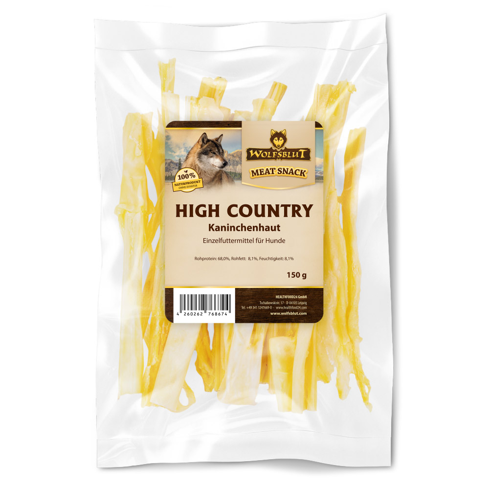 Wolfsblut | High Country Kaninchenhaut | Kauartikel | 150 g von Wolfsblut