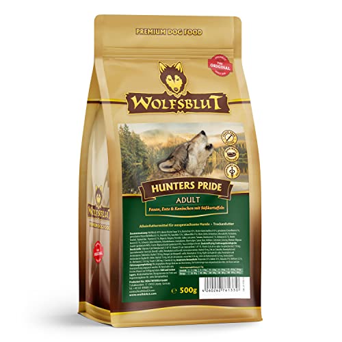 Wolfsblut - Hunters Pride - 500 g - Fasan, Ente und Kaninchen - Trockenfutter - Hundefutter - Getreidefrei von Wolfsblut