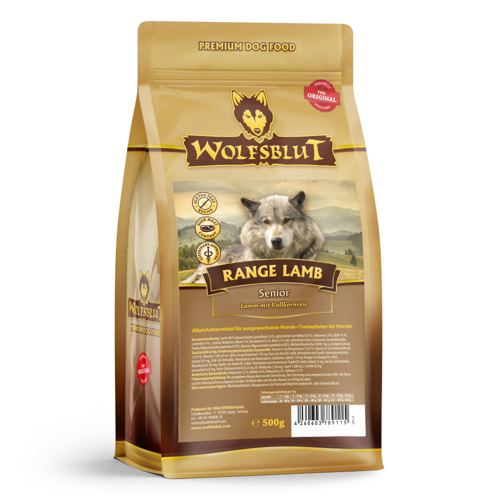 Wolfsblut | Range Lamb | Senior | 4 x 500 g von Wolfsblut