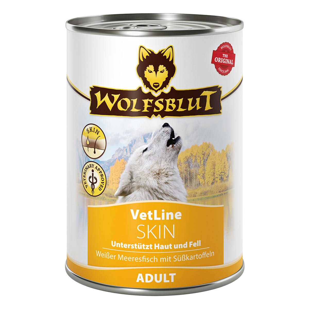 Wolfsblut VetLine Skin - Weißer Meeresfisch 6x395g von Wolfsblut