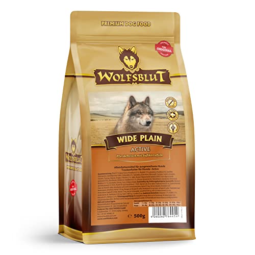 Wolfsblut - Wide Plain Active - 500 g - Pferd - Trockenfutter - Hundefutter - Getreidefrei von Wolfsblut