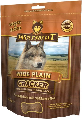 Wolfsblut - Wide Plain Cracker - 225 g - Pferd - Snack - Hundefutter - Getreidefrei von Wolfsblut