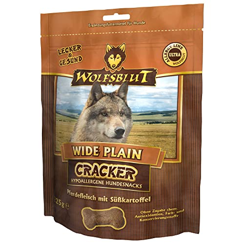 Wolfsblut - Wide Plain Cracker - 225 g - Pferd - Snack - Hundefutter - Getreidefrei von Wolfsblut