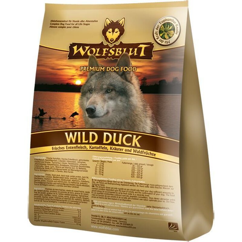 Wolfsblut Wild Duck Adult 12,5 kg (5,44 € pro 1 kg) von Wolfsblut