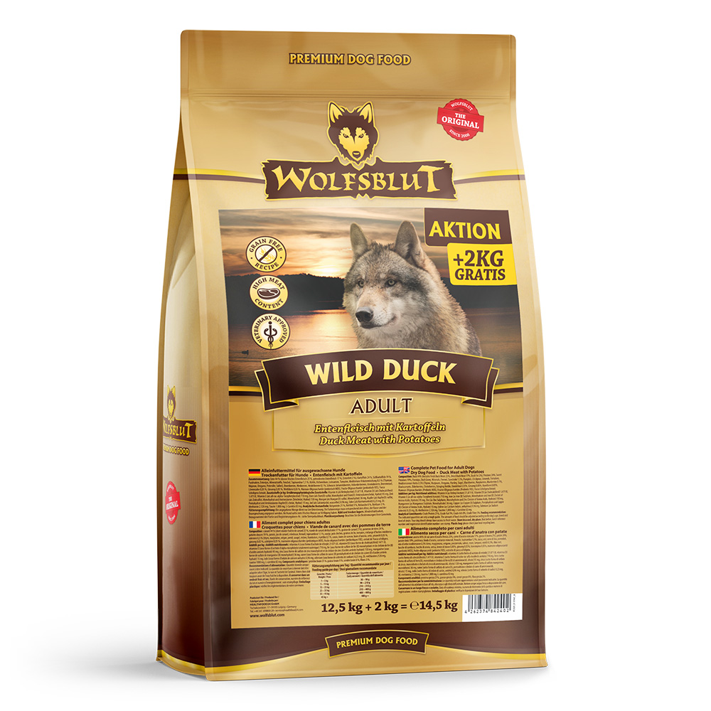 Wolfsblut | Wild Duck | Adult | 12,5 kg + 2 kg von Wolfsblut