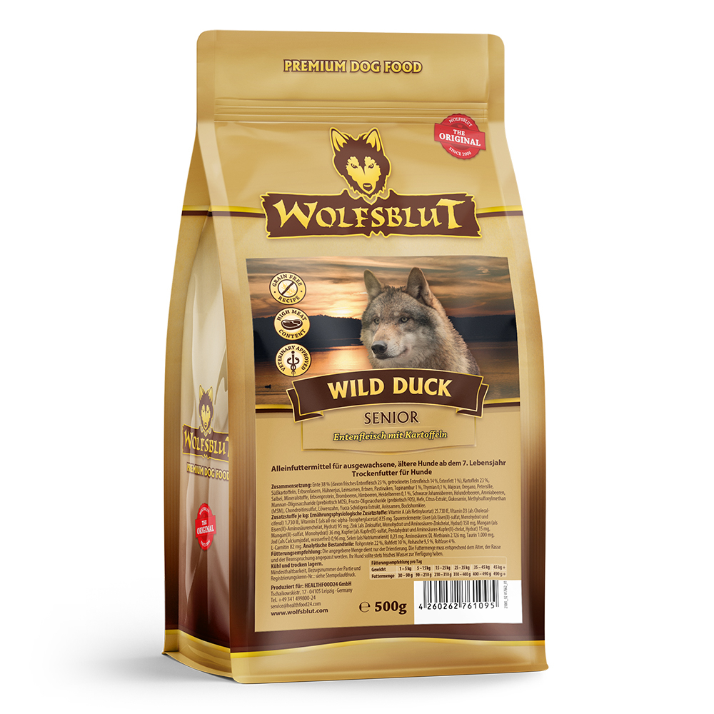 Wolfsblut | Wild Duck | Senior | 500 g von Wolfsblut