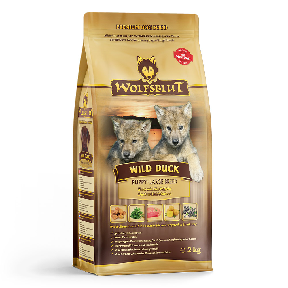 Wolfsblut | Wild Duck | Large Breed Puppy | 3 x 2 kg von Wolfsblut