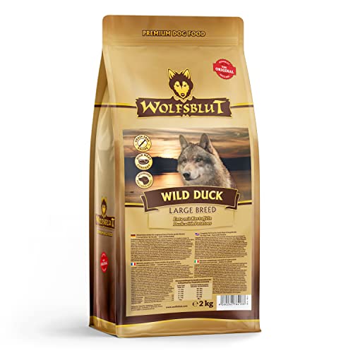 Wolfsblut - Wild Duck Large Breed - 2 kg - Ente - Trockenfutter - Hundefutter - Getreidefrei von Wolfsblut