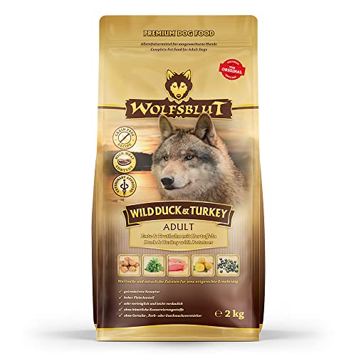 Wolfsblut - Wild Duck & Turkey - 2 kg - Ente & Truthahn - Trockenfutter - Hundefutter - Getreidefrei von Wolfsblut