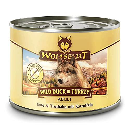 Wolfsblut - Wild Duck & Turkey - 6 x 200 g - Ente & Truthahn - Nassfutter - Hundefutter - Getreidefrei von Wolfsblut