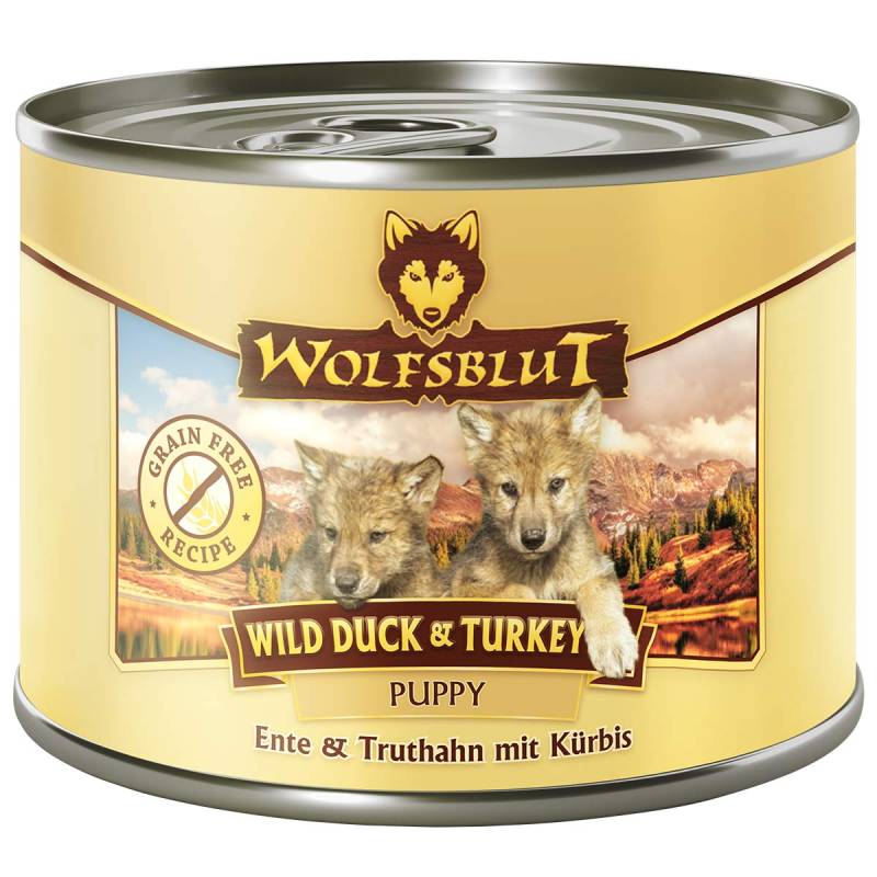 Wolfsblut Wild Duck & Turkey Puppy 12x200g von Wolfsblut