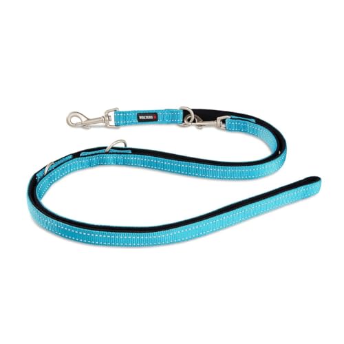 Wolters Führleine Soft & Safe reflektierend Gr.M 200cm x 15mm aqua/schwarz von Wolters Cat & Dog