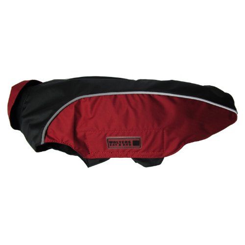 Wolters | Regenjacke Easy Rain in Schwarz/Rot | Rückenlänge 34 cm von Wolters Cat & Dog