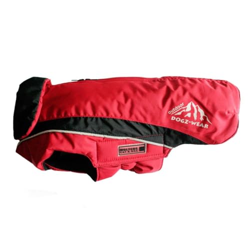 Wolters | Skijacke Dogz Wear wasserdichtem RV rot/schwarz | Rückenlänge 34 cm von Wolters Cat & Dog