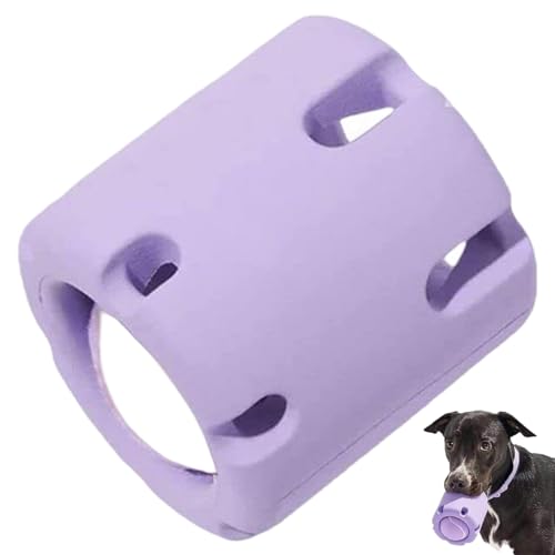 Hund Tennisbecher, 3,5 x 3 Zoll Hundekauenspielzeug, Stress -Entlastung Interaktiver Hund Spielzeug, starkes und harte Hundespielzeug, um sie zu beschäftigen, Geschenke für Hunde, lila, interaktive H von Womsclo