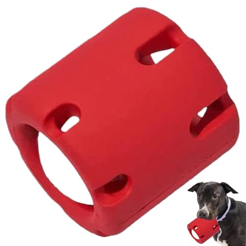 Hund Tennisbecher, 3,5 x 3 Zoll Hundekauenspielzeug, Stress -Entlastung interaktiver Hund Spielzeug, starkes und harte Hundespielzeug, um sie zu beschäftigen, Geschenke für Hunde, rote, interaktive H von Womsclo