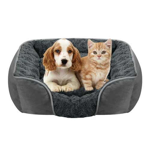 Wonsfuleu Hundebett Mittelgroß, Hundebetten, Hunde Sofa, Orthopädisches Hundebett, Dog Bed, Waschbares Welpenbett, Hunde Matratze, Abnehmbares Haustierbett Mit Rutschfester Unterseite von Wonsfuleu