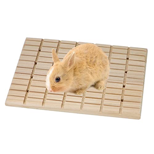 Kaninchen Kratzpad Holz Kratzpad Bunny Füße Pad für Kaninchen Chinchilla Meerschweinchen (A) von Wontee