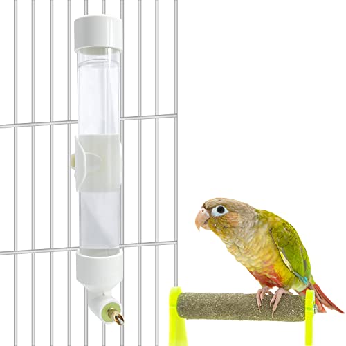 Vogel-Wasserspender, Papageien-Bewässerung, automatischer Vogel-Wasserspender für mittelgroße Vögel, Sittiche, Nymphensittiche, Caique (mittelgroß) von Wontee