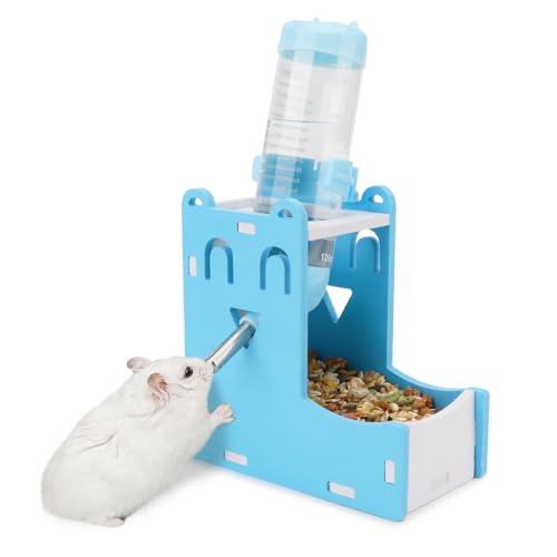 Wontee Trinkflasche für Hamster, Ratten, Rennmäuse, Frettchen, Kaninchen, kleine Tiere (zufällige Farbe), 125ML von Wontee