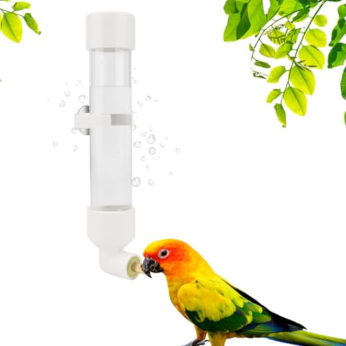 Wontee Vogel-Wasserspender für Papageien, automatischer Vogelwasserspender für mittelgroße Vögel, Nymphensittiche, Conure Caique (M 220 ml) von Wontee