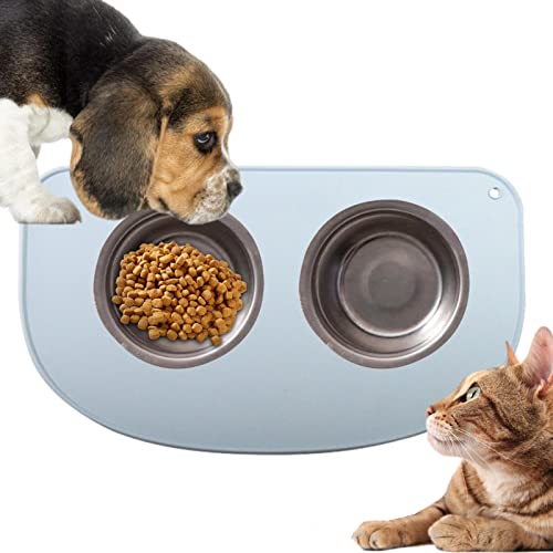 Wontool Haustier-Essmatte - Silikon-Napfunterlage zum Trinken und Essen - Sichere und geruchlose Futtermittel für Katzen, Hunde und andere Tiere von Wontool