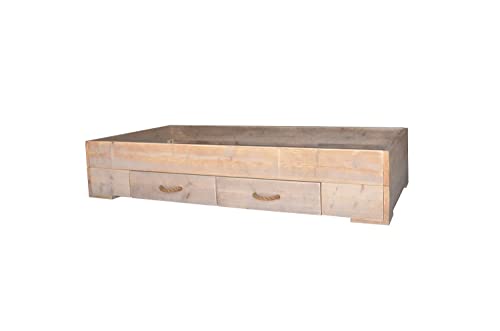 Wood4you - Einzelbett Billy Gerüstholz 206Lx43Hx96T cm von Wood4you