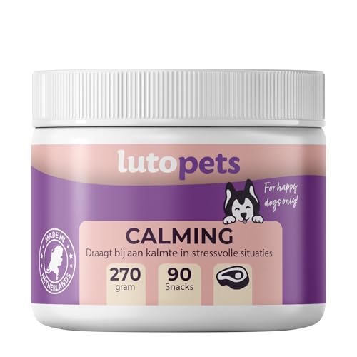 Woofies - Calming für Hunde als Süßigkeit - Beruhigungsmittel für Hunde mit L-Tryptophan bei Angst, Stress und zur Förderung der Ruhe - 90 Chews - Rindergeschmack Woofies - Calming für Hunde als Süßigkeit - Beruhigungsmittel für Hunde mit L-Tryptophan bei Angst, Stress und zur Förderung der Ruhe - 90 Chews - Rindergeschmack von Woofies