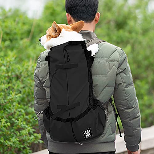 1–25 kg Hundetragetasche mit Kordelzug, belüfteter Haustier-Rucksack für kleine, mittelgroße Hunde, tägliche Welpen-Tragetasche für Spaziergänge, Outdoor, Sicherheit, bequem, leicht von Woolala