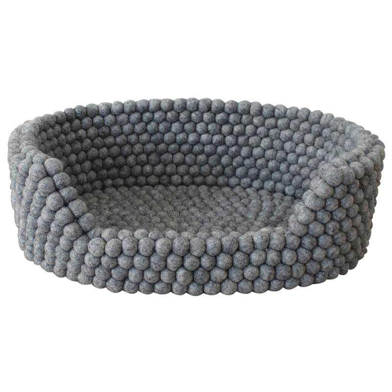 WOOLDOT Hundebett Pet Basket steel grey, Gr. S, Maße: ca. 40 x 25 cm von Wooldot